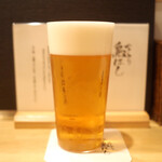 やきとり 鳥はし - ヱビス マイスター（生ビール）