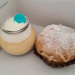 PATISSERIE petit pot - プリン(400円)、シュークリーム(300円)