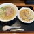 中華食堂 万華 - 料理写真:セットラーメン（塩）＆半チャーハン
