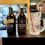 炭火焼鳥 千鳥足 - ホッピー♡白と黒で、ハーフ＆ハーフ♡