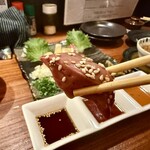 炭火焼鳥 千鳥足 - レバ刺し♡も、胡麻油 or 甘口醤油♡