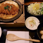 とんかつ竹亭 - ロースかつ鍋定食  ←ニュアンス