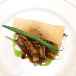 ジャマン - 牛フィレ肉のステーキ　パセリオイルとジロール茸添え☆♪　