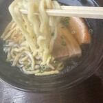 東江そば - 太麺で硬め