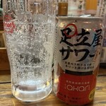 大衆串揚酒場 足立屋 - 足立屋サワーはセルフで注ぎます