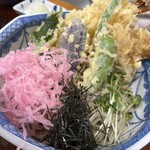 手打そば 満志粉 - 混ぜる事で蕎麦の風味を一段格上げする