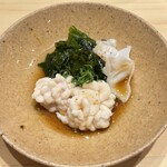 すしのいずみ - 宮城県産タラの白子　網代のワカメ　アオリイカ