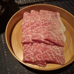 瀬里奈 - 北海道産の特選牛サーロインのしゃぶしゃぶ肉・その2です。