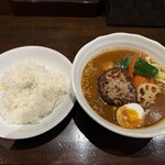 西屯田通りスープカレー本舗 - ハンバーグカレー