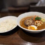 西屯田通りスープカレー本舗 - ハンバーグカレー