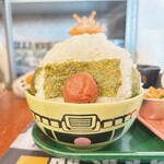 タカマツ ベース カフェ - ザクの顔をデフォルメしたご飯♡