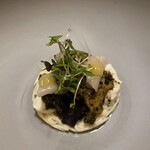 ル・ブルギニオン - 前菜は鮑と百合根