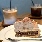 キャトル エピス - ・チョコバナナタルト、カフェラテ ICE