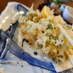 釜めし菜時記 さき亭 - 白魚と九条ネギのかき揚げ 980円