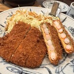 百年亭 - 盛り合わせ（えびかつ＆手のべとんかつ）