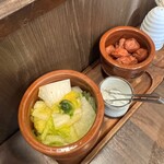 百年亭 - 白菜のお漬物＆梅干し