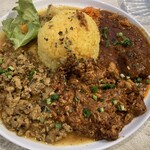 MODECURRY - 3種盛り　ルー大盛り
