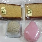 森屋菓子店 - カステラ、黄身しぐれ、すあま