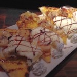 サッチモ - H.27.1.10.夜 チョコバナナのデザートピザ 680円