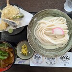 自家製うどん 吉草 五関店 - ごせきうどんに天ぷらの得ランチセット