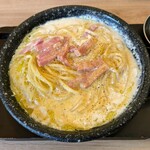 魔法のパスタ - カルボナーラ完成！