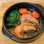 魔法のパスタ - 天使の海老のアヒージョ