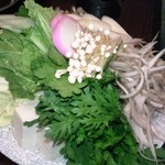 甲州屋 - 鴨鍋の野菜