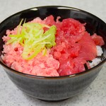 魚春 - ねぎとろ＆中落ち丼※トム作：調理例