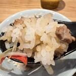 豚骨醤油 三輪 - チャーシュー丼
