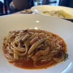 Bistro oceanrich - きのことベーコンの味噌トマト