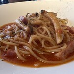 Bistro oceanrich - きのことベーコンの味噌トマト