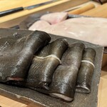 鮨 くりや川 - 天然ウナギとトラフグの白子