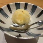 天ぷら むらやま - ゆずのシャーベット