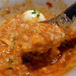 アジトイズム - ピザソバ（800円）＋〆のリゾット（200円）