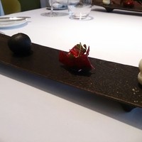 La Cime - 5300円ランチ①右から食べる。色んな食感。だんだん味が濃くなる。