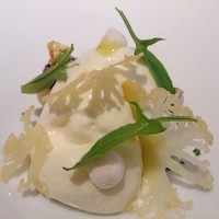 La Cime - 5300円ランチ②魚とカリフラワーソース、レモンのアクセント