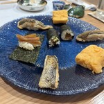 築地すしOmakase - 穴子、かんぴょう、玉子