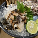 海鮮問屋 三宮 セリ壱 - 活 サザエ刺身