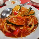 中国料理 五十番 - 白身魚のチリソース