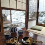 あぶり餅 本家 根元 かざりや - 