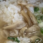 ふれあいの里 - 〆には最高のとり汁です