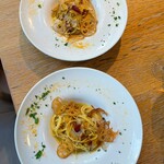 AWkitchen TOKYO - 茨城県宮本三兄弟の『蓮根』とアンチョビ、カラスミのペペロンチーノ　～スパゲッティーニ～