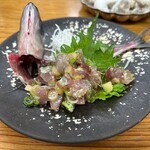 サカトケ乃カミ - ★7.5メアジ造り塩なめろう風