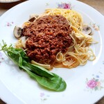 パン酵母 シーバー - きのこのミートソース