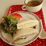 CAFEこるぽ - サンドイッチセット