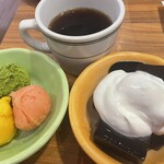 BRONCOBILLY - ランチサラダバーのコーヒーゼリーと　ジェラート&ドリンクバー308円税込