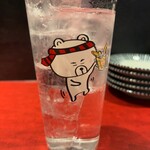 鳥刺し酒場 スタンドくーま君 - まずはだいやめソーダです