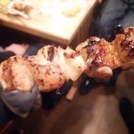 やきとり良太 - ネギ皮巻き