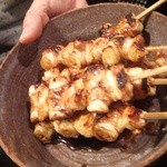 やきとり良太 - ネギ皮巻き