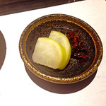 神戸牛炉窯焼ステーキ 雪月風花 北野坂 - 【〆め】から、東山商店街中村さんの香の物。